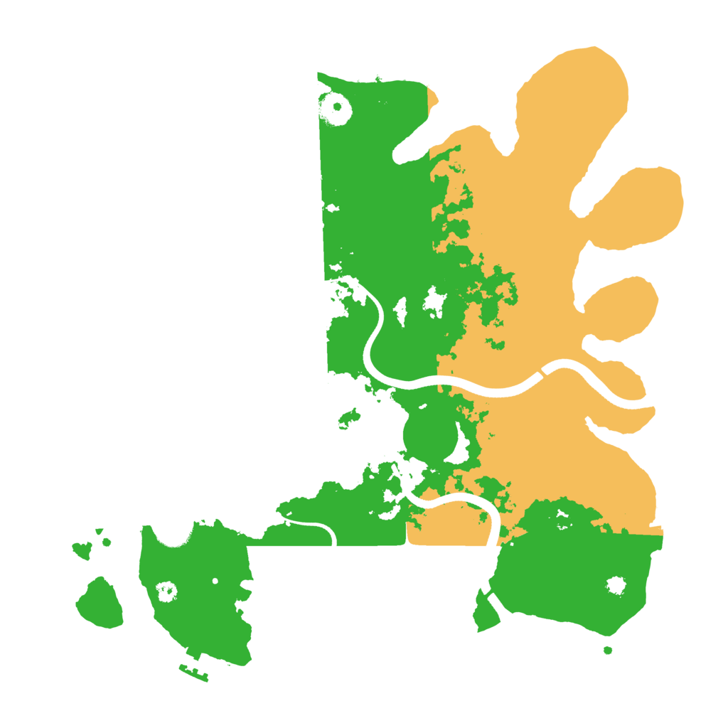 Biome Rust Map: Procedural Map, Size: 3500, Seed: 625116150