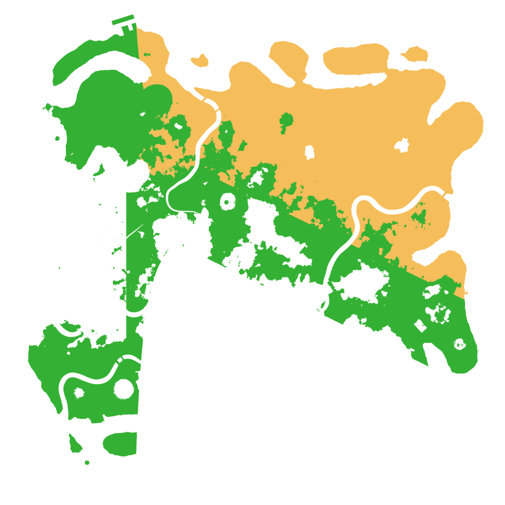 Biome Rust Map: Procedural Map, Size: 4500, Seed: 383760650