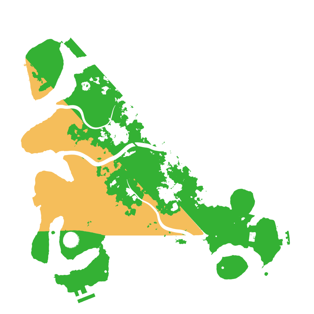 Biome Rust Map: Procedural Map, Size: 3500, Seed: 8123721