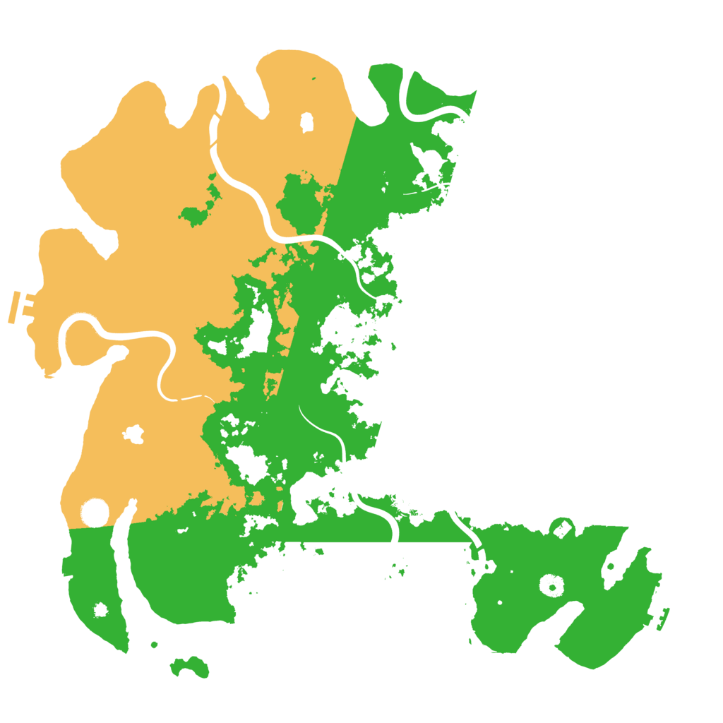 Biome Rust Map: Procedural Map, Size: 4500, Seed: 4329876