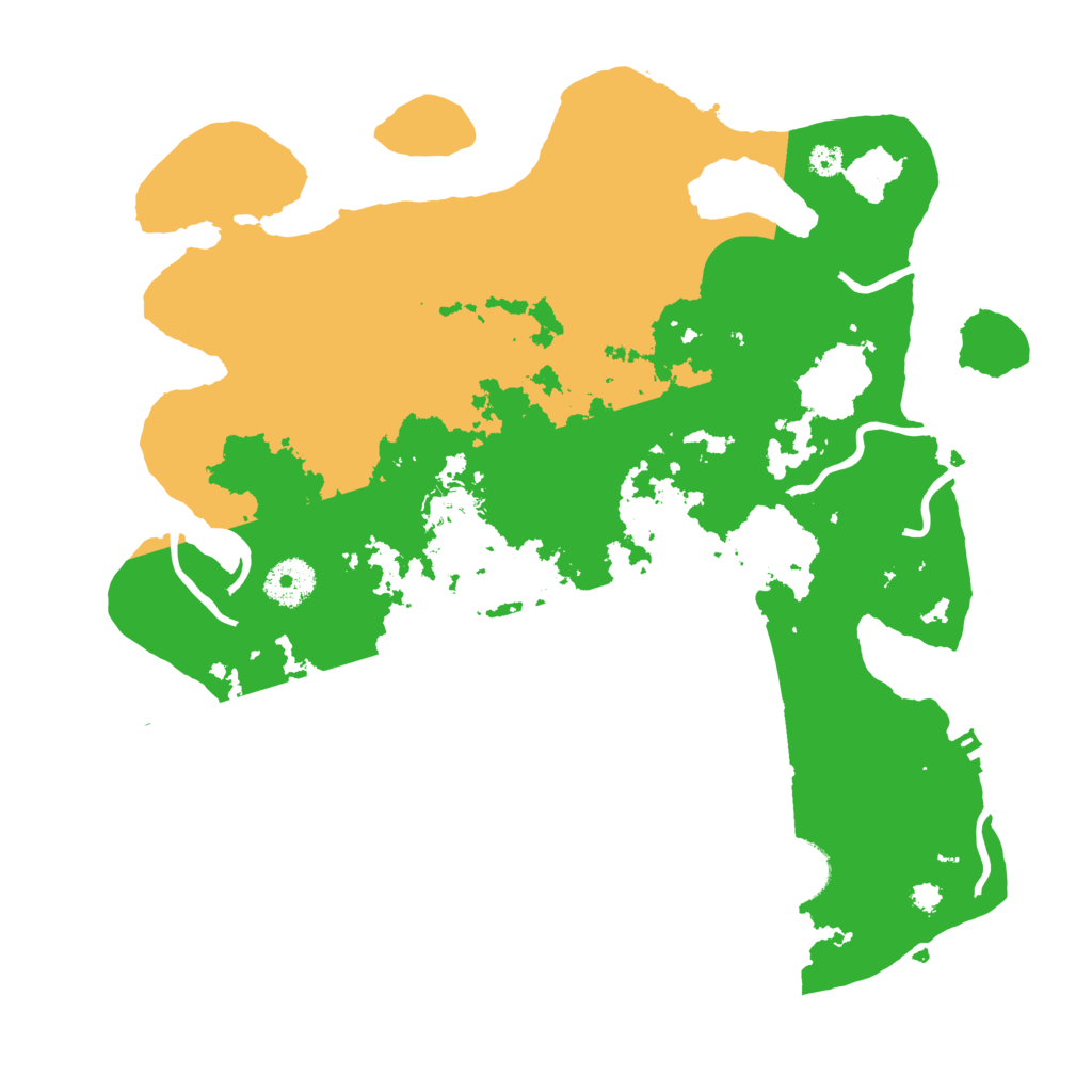 Biome Rust Map: Procedural Map, Size: 3400, Seed: 993459