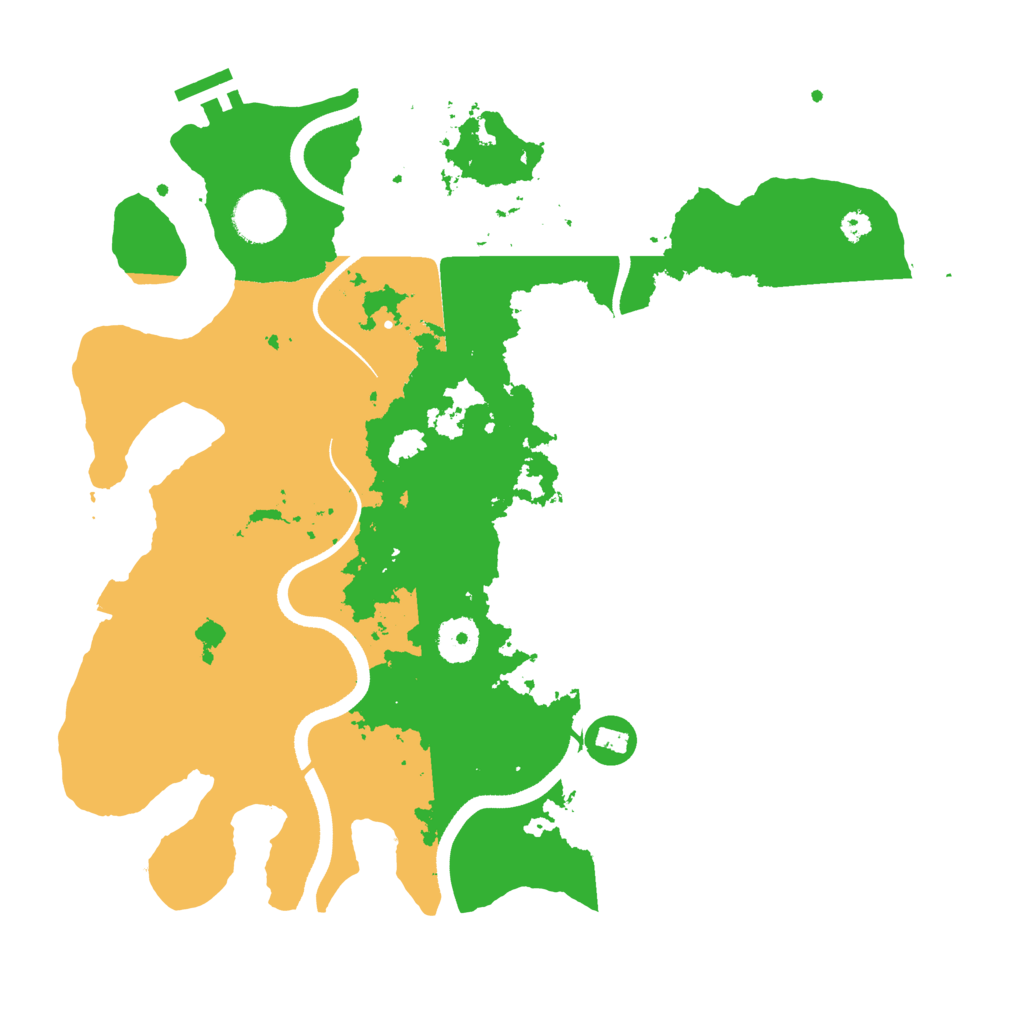 Biome Rust Map: Procedural Map, Size: 3500, Seed: 5667777