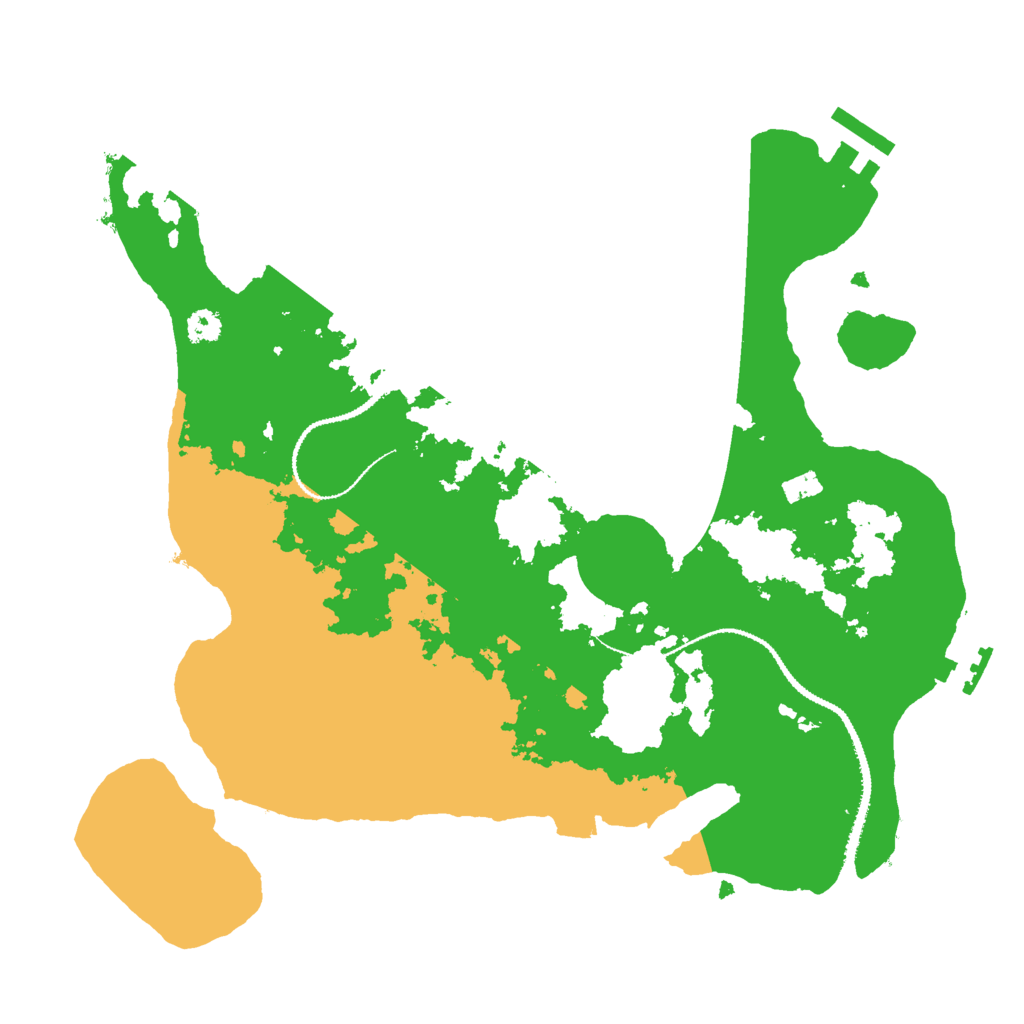 Biome Rust Map: Procedural Map, Size: 3000, Seed: 88074777