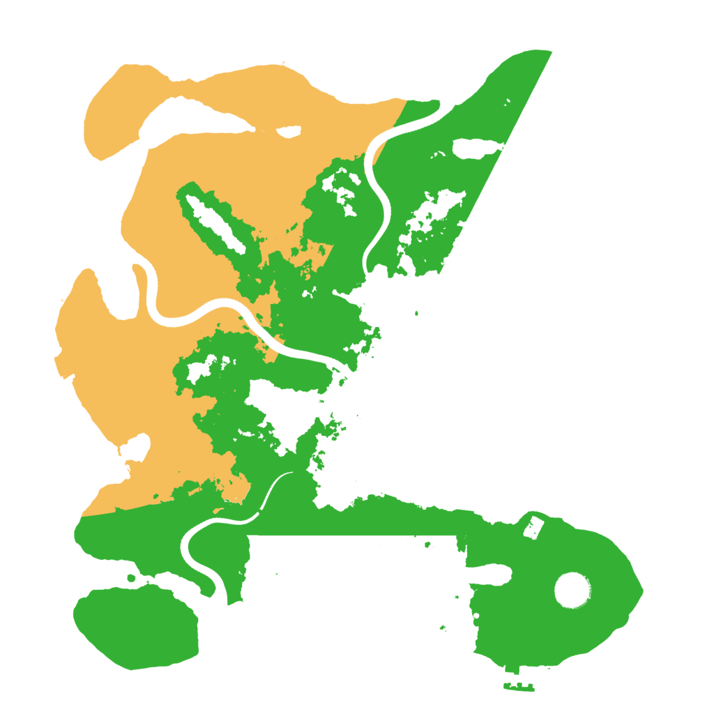 Biome Rust Map: Procedural Map, Size: 3500, Seed: 102020