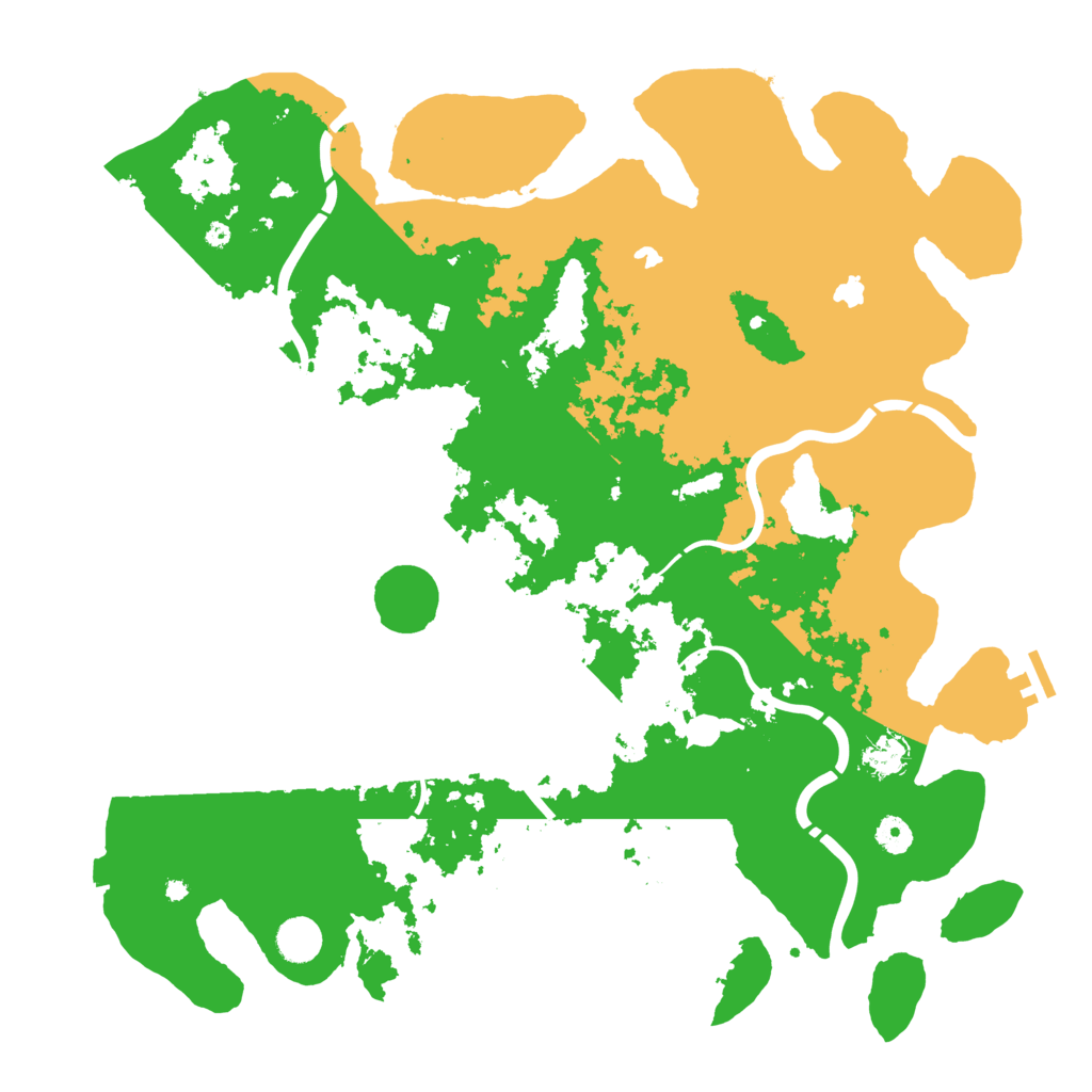 Biome Rust Map: Procedural Map, Size: 4500, Seed: 172846257