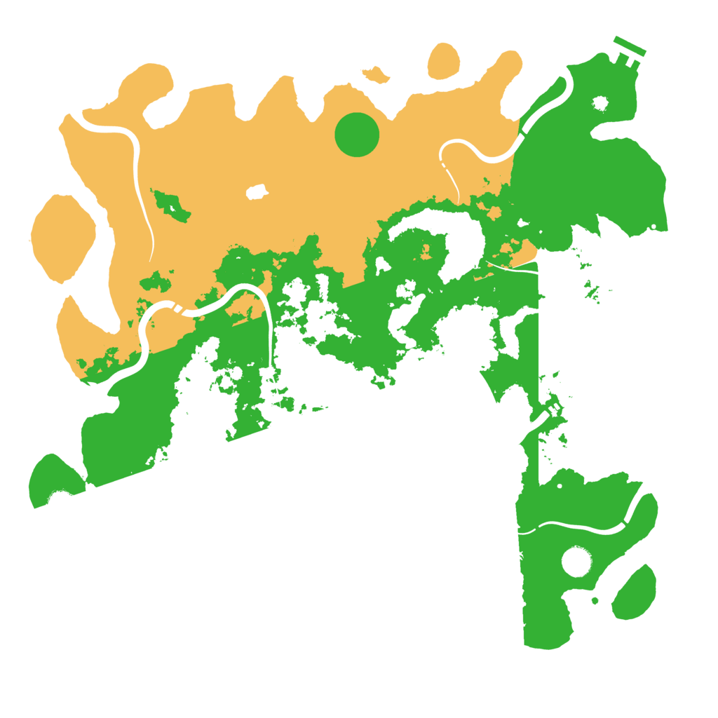 Biome Rust Map: Procedural Map, Size: 4250, Seed: 163189659