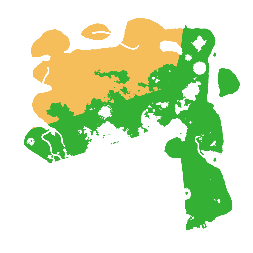 Biome Rust Map: Procedural Map, Size: 3456, Seed: 993459