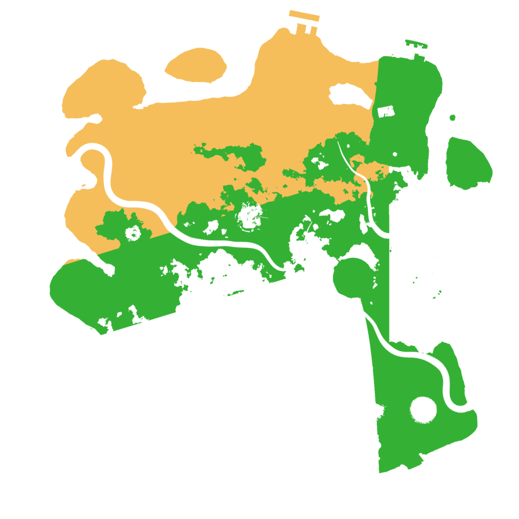 Biome Rust Map: Procedural Map, Size: 3456, Seed: 993459