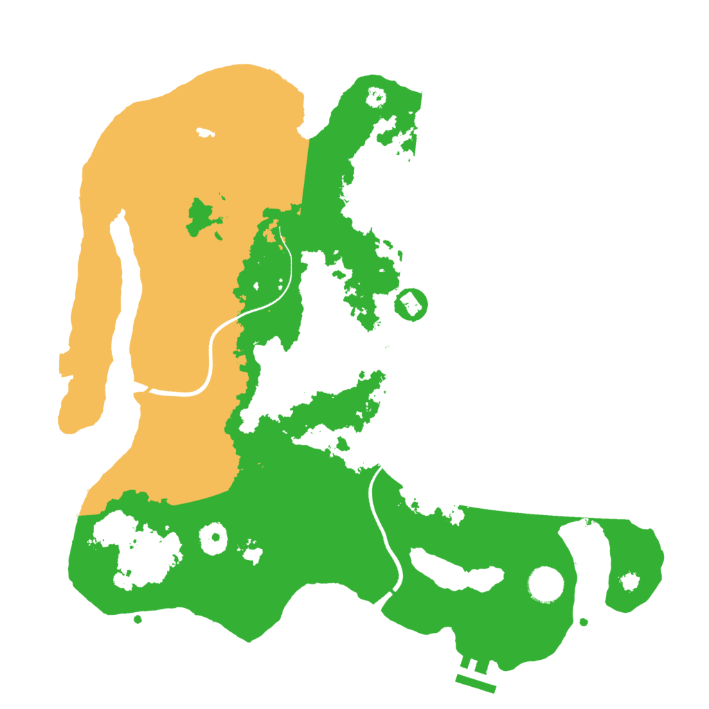 Biome Rust Map: Procedural Map, Size: 3500, Seed: 8132