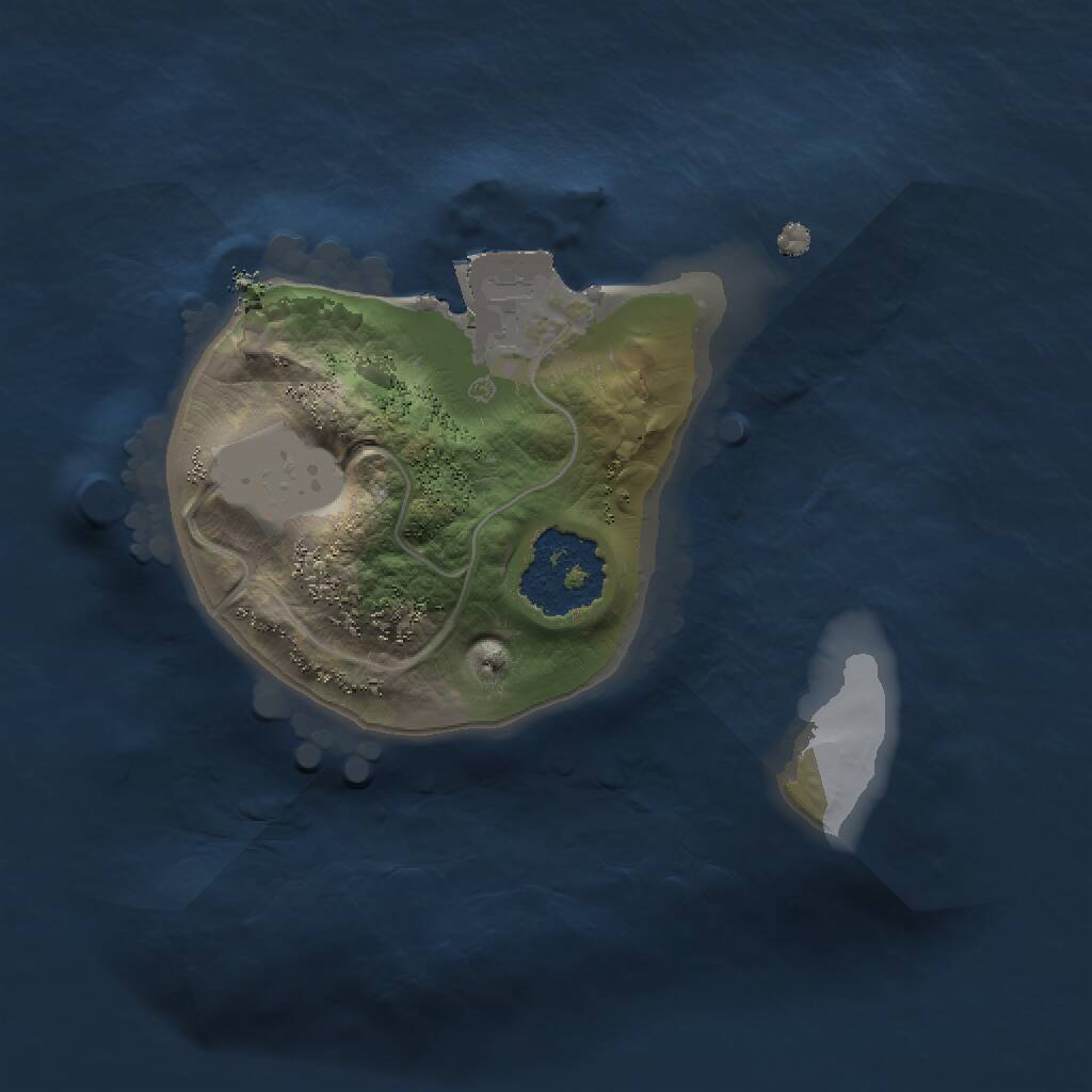 Rust Map: Procedural Map, Size: 1300, Seed: 2017779968, 1 Monuments