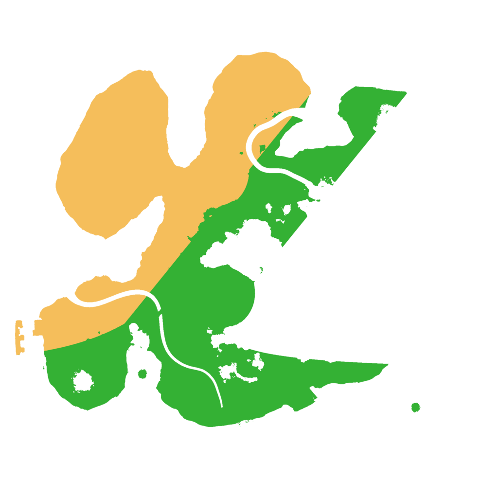 Biome Rust Map: Procedural Map, Size: 2200, Seed: 137473