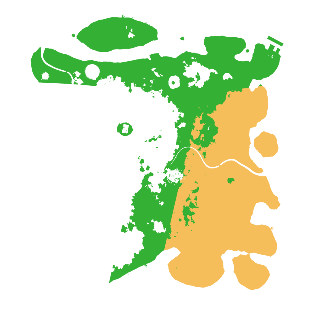 Biome Rust Map: Procedural Map, Size: 3700, Seed: 809976227