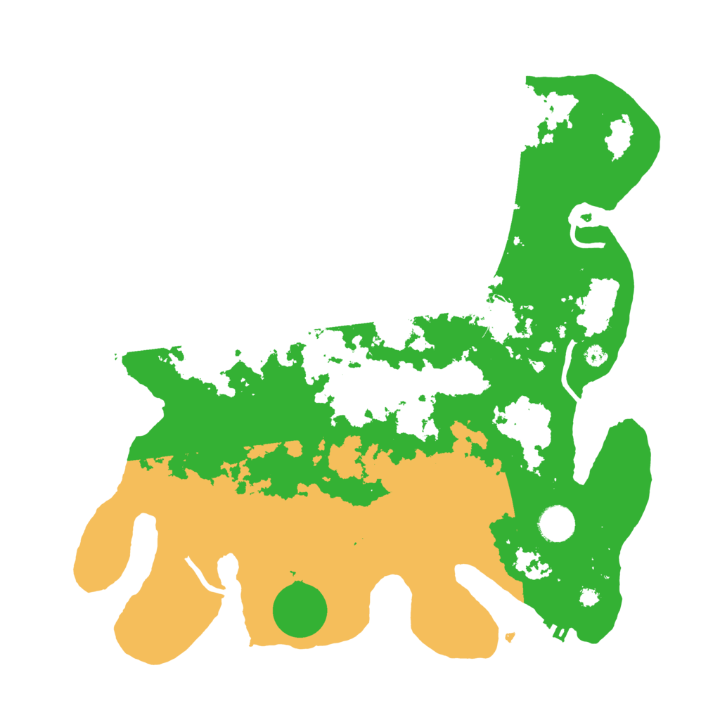 Biome Rust Map: Procedural Map, Size: 3500, Seed: 244430