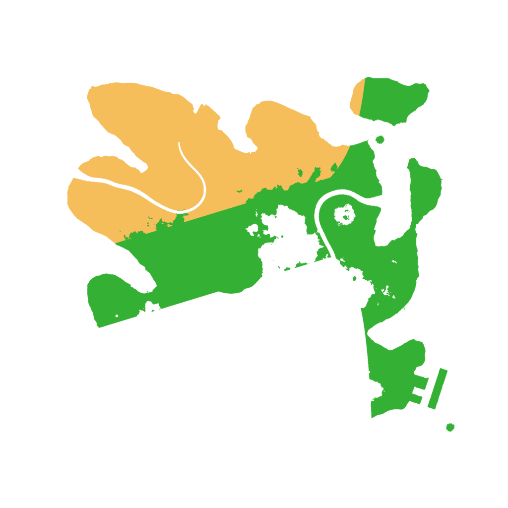 Biome Rust Map: Procedural Map, Size: 2500, Seed: 993459