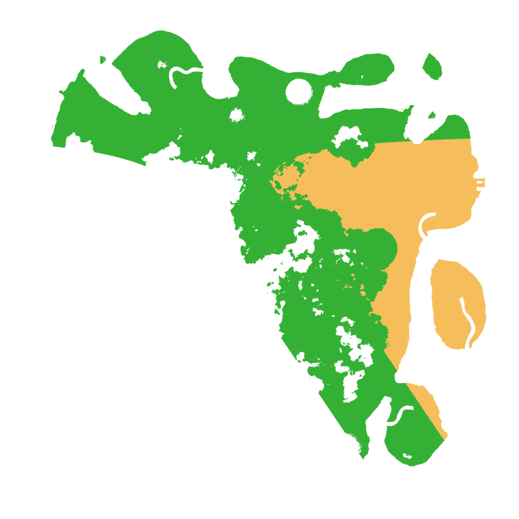Biome Rust Map: Procedural Map, Size: 3500, Seed: 953891