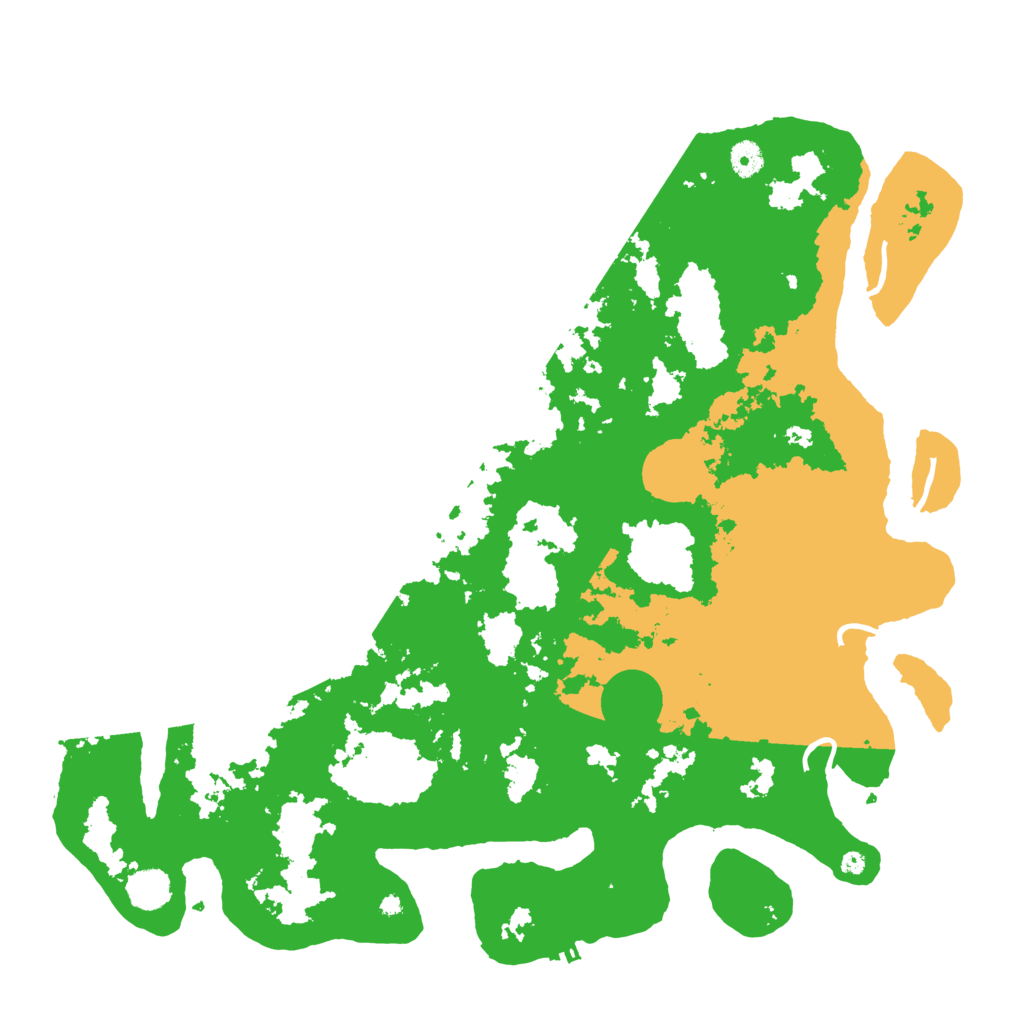 Biome Rust Map: Procedural Map, Size: 4500, Seed: 1254567