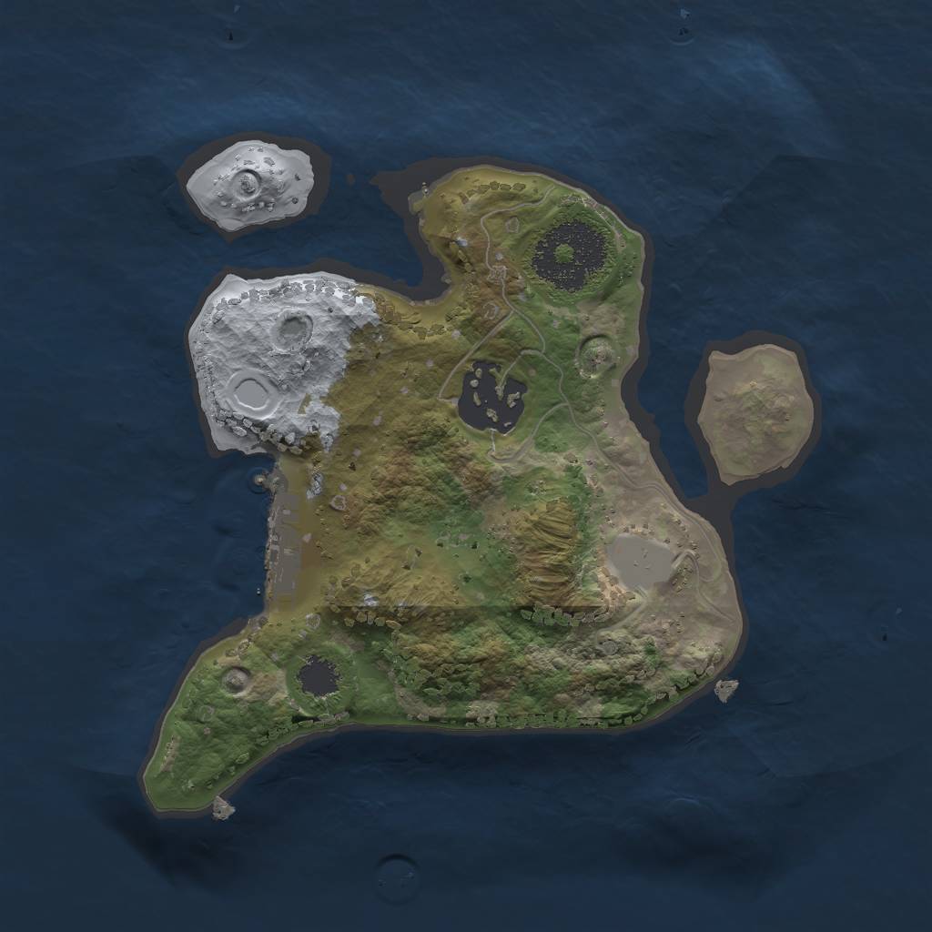 Rust Map: Procedural Map, Size: 2000, Seed: 177675301, 7 Monuments