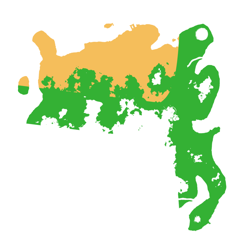 Biome Rust Map: Procedural Map, Size: 3500, Seed: 87130605