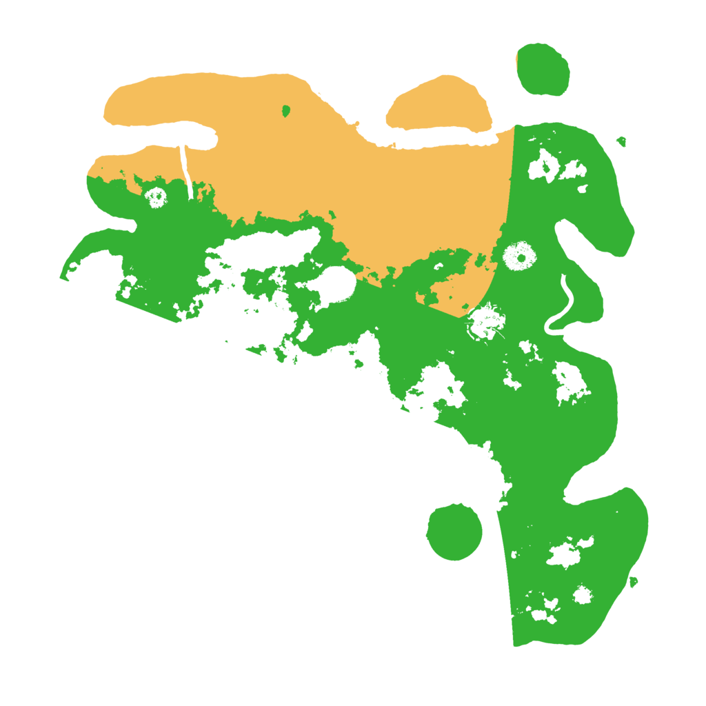 Biome Rust Map: Procedural Map, Size: 3500, Seed: 501422