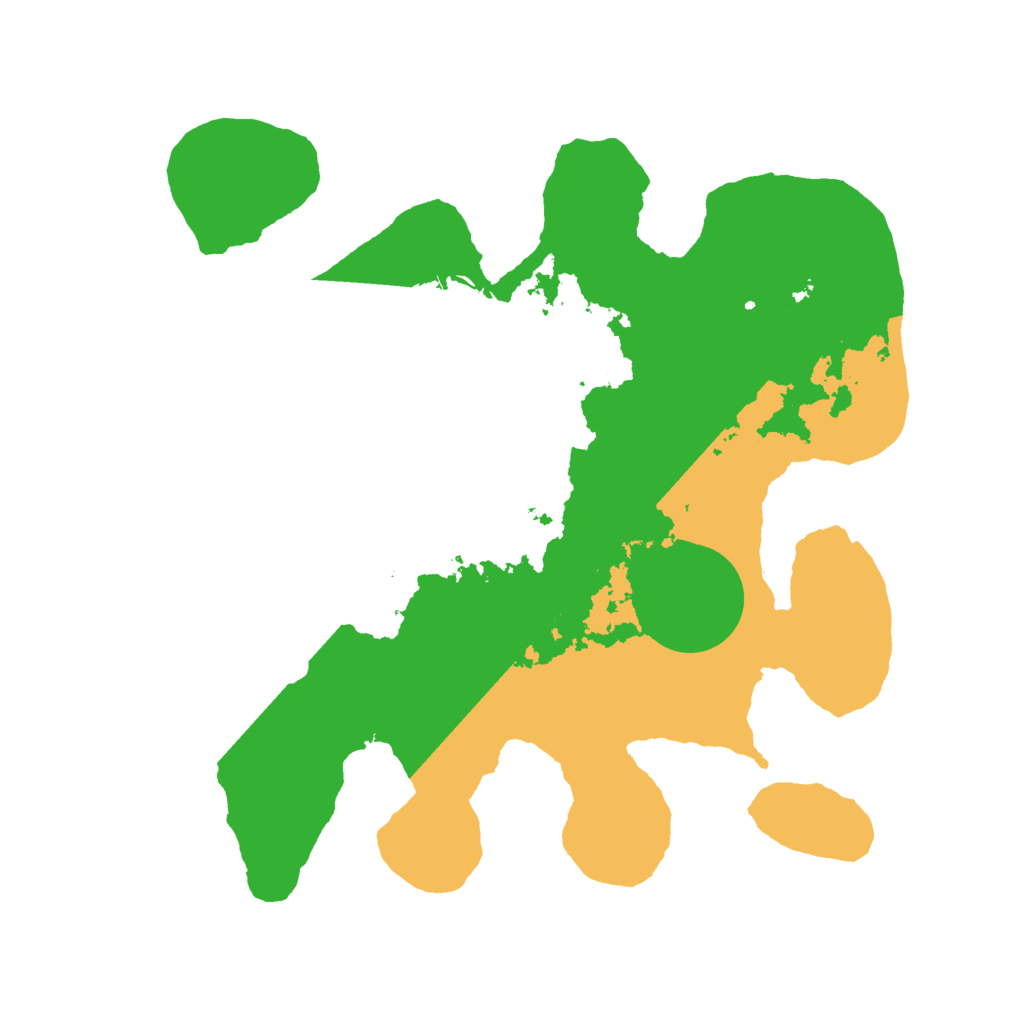 Biome Rust Map: Barren, Size: 2500, Seed: 3486489