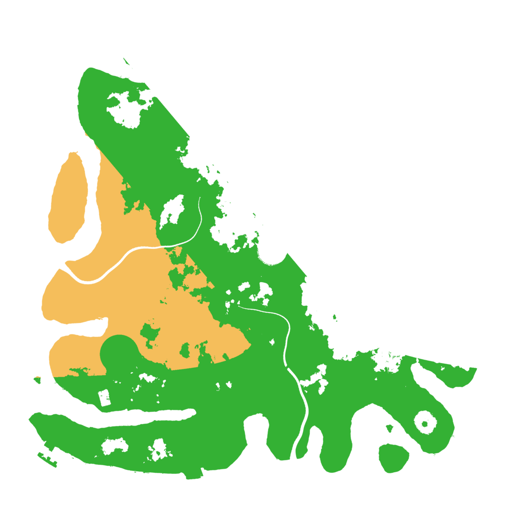 Biome Rust Map: Procedural Map, Size: 3500, Seed: 557811