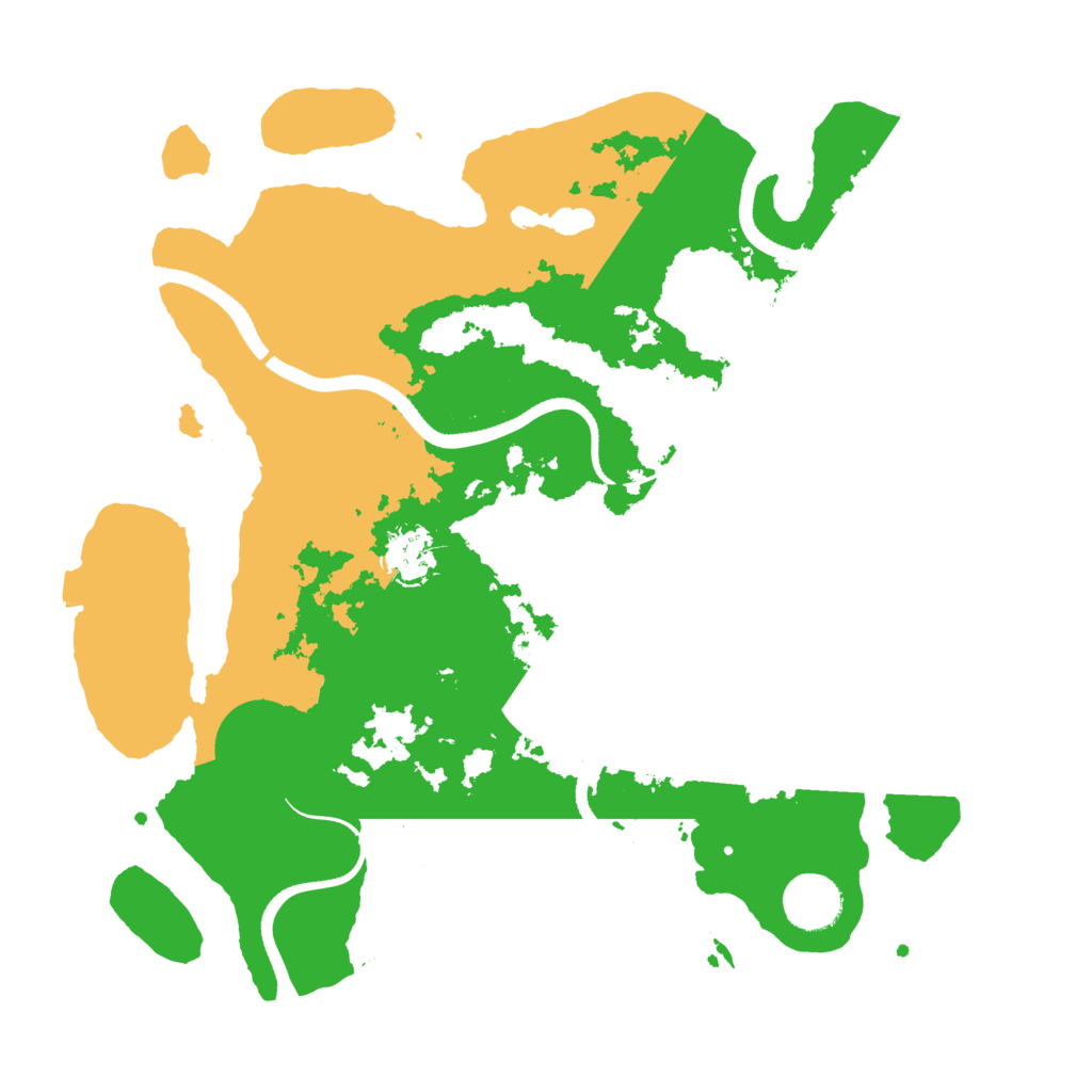 Biome Rust Map: Procedural Map, Size: 3500, Seed: 24383