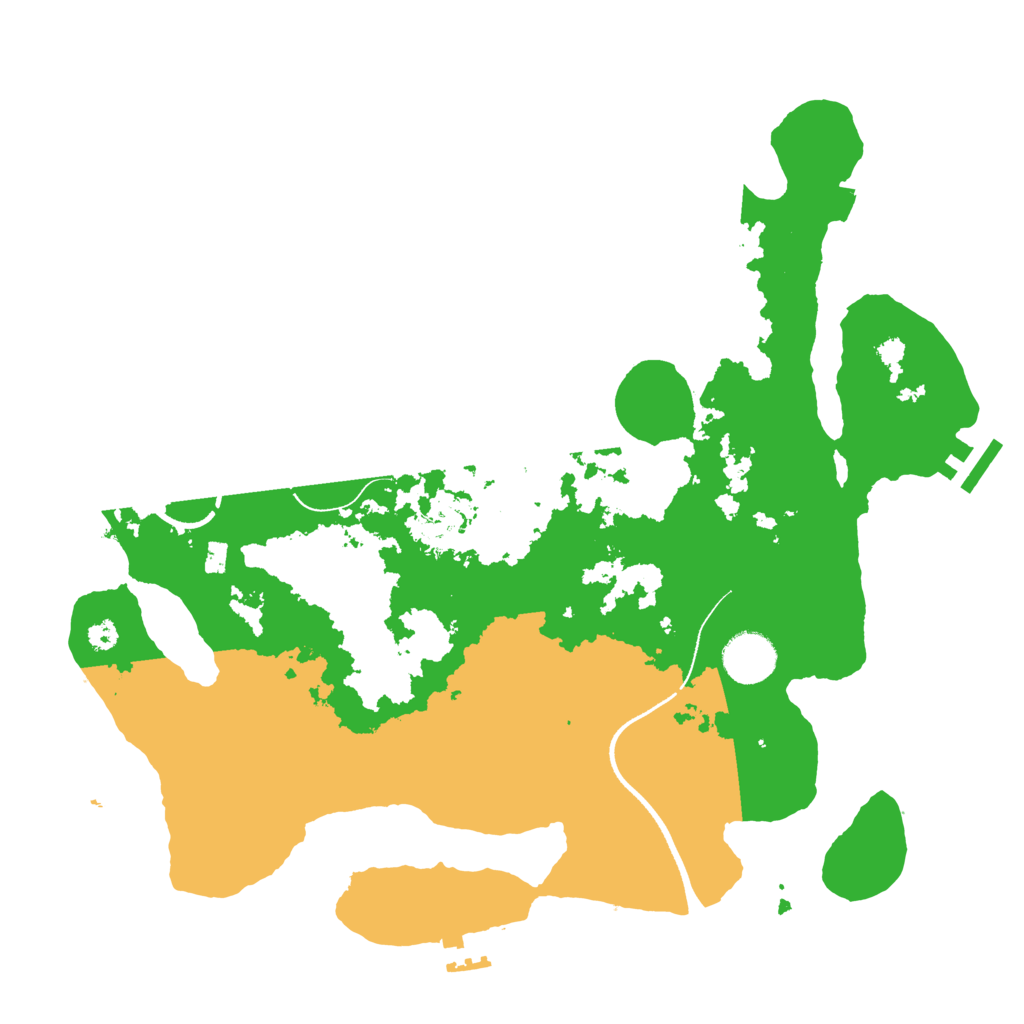 Biome Rust Map: Procedural Map, Size: 3500, Seed: 169994