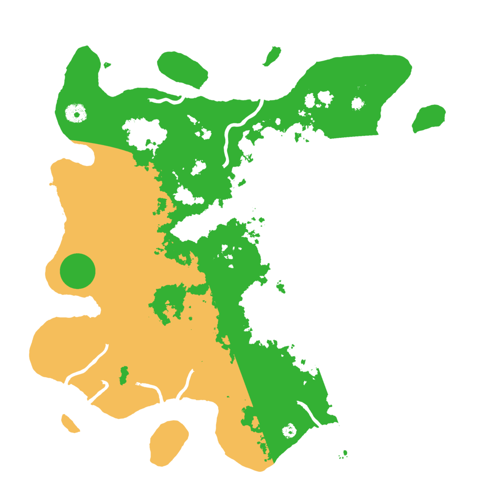 Biome Rust Map: Procedural Map, Size: 3700, Seed: 370378206