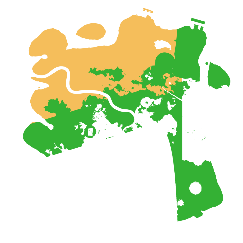 Biome Rust Map: Procedural Map, Size: 3475, Seed: 993459