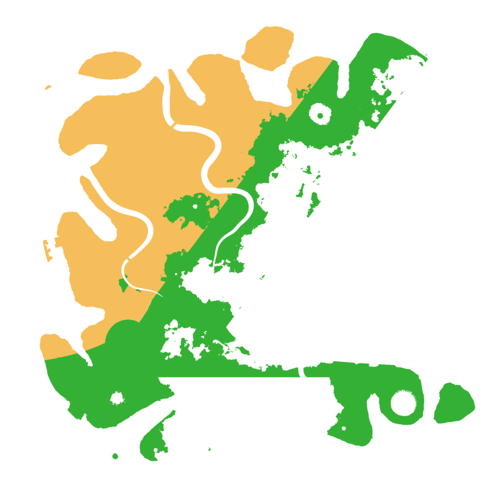 Biome Rust Map: Procedural Map, Size: 3500, Seed: 86139190