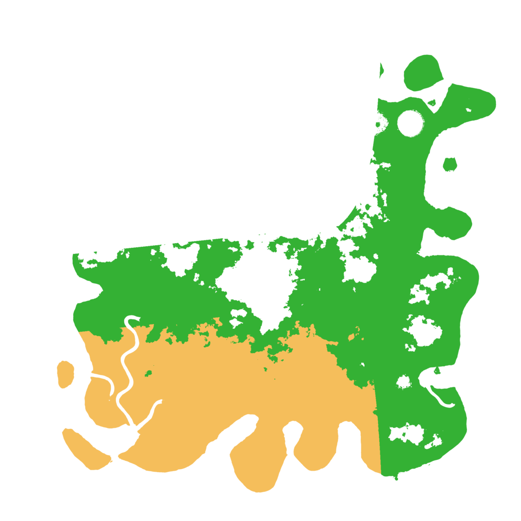 Biome Rust Map: Procedural Map, Size: 3500, Seed: 125279381