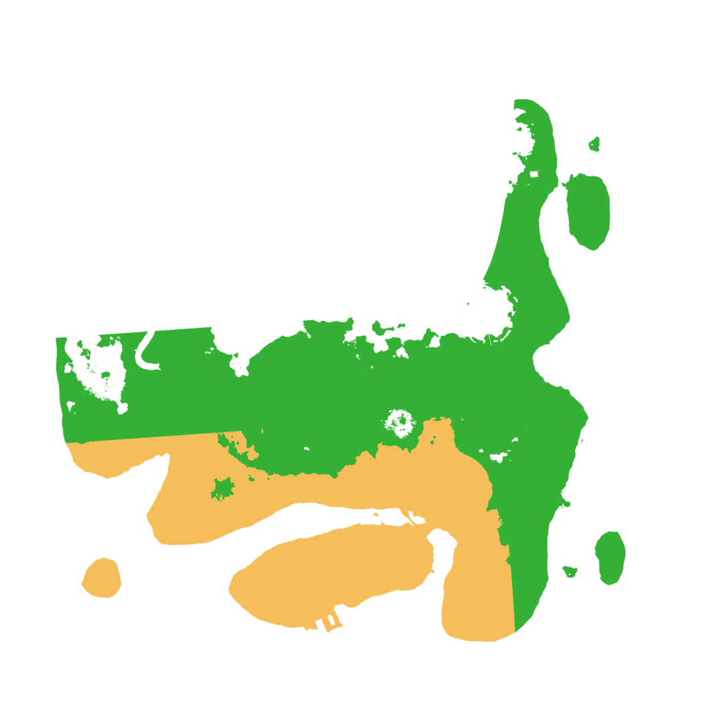 Biome Rust Map: Procedural Map, Size: 2600, Seed: 327998