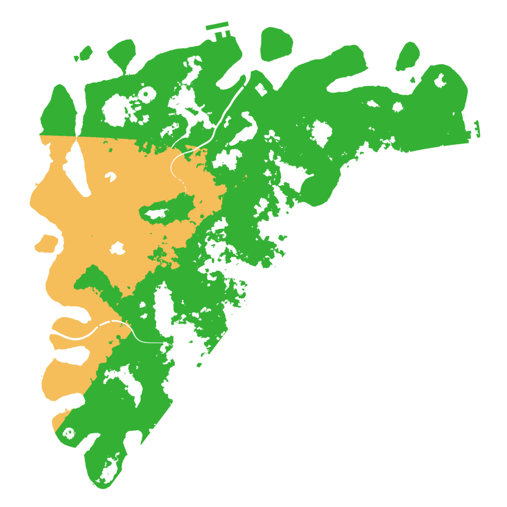 Biome Rust Map: Procedural Map, Size: 4500, Seed: 1749940782
