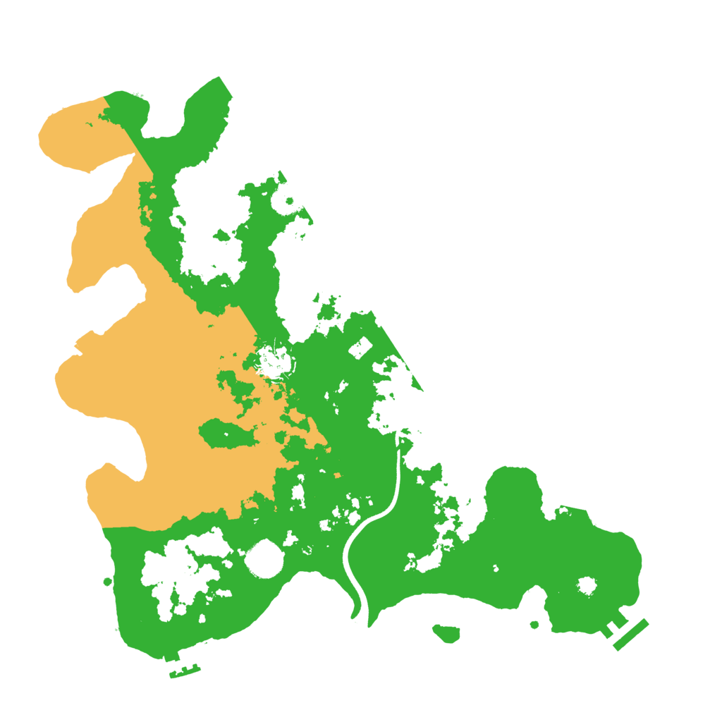 Biome Rust Map: Procedural Map, Size: 3500, Seed: 473347045