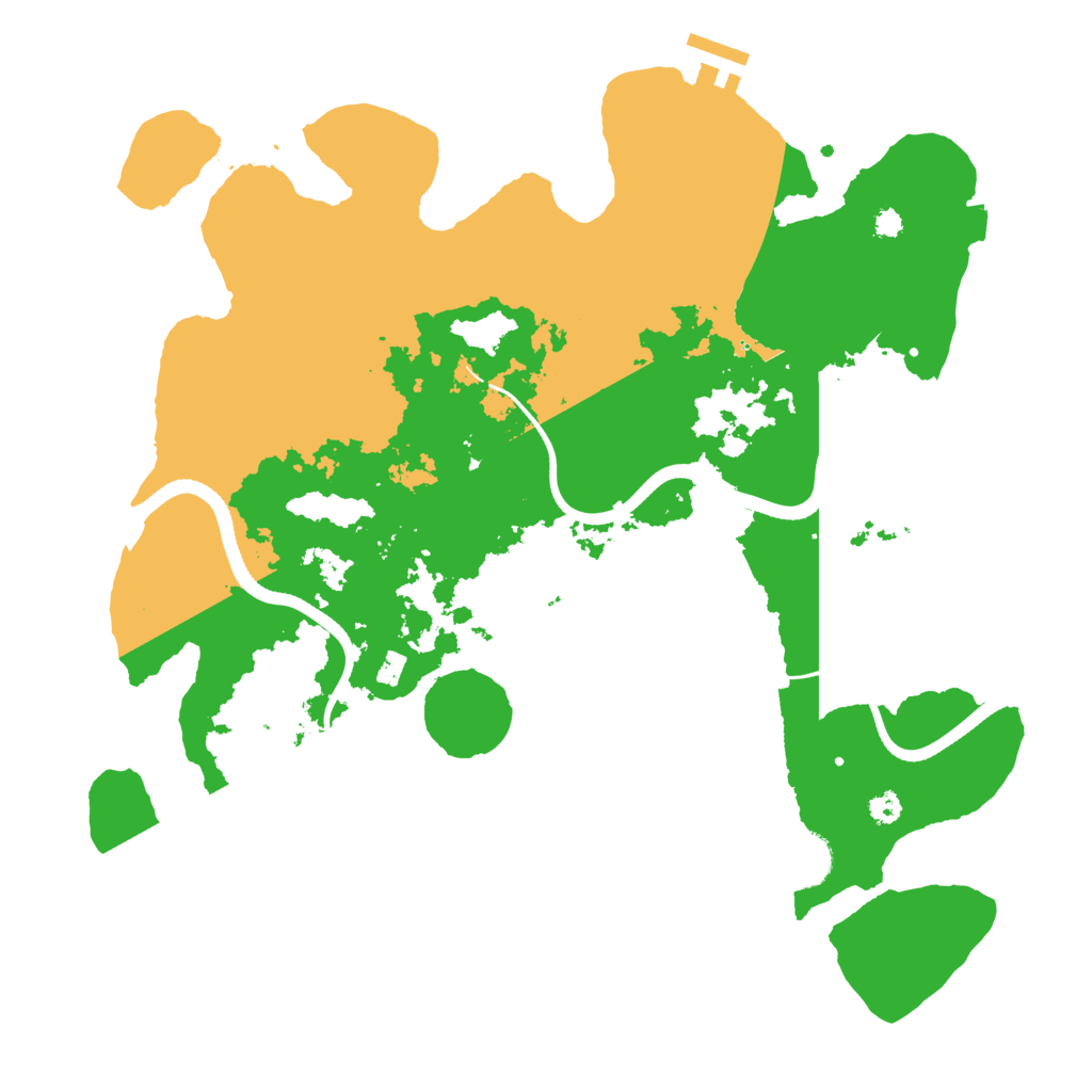 Biome Rust Map: Procedural Map, Size: 3500, Seed: 1397170845