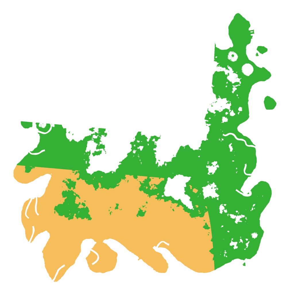 Biome Rust Map: Procedural Map, Size: 4500, Seed: 922815318