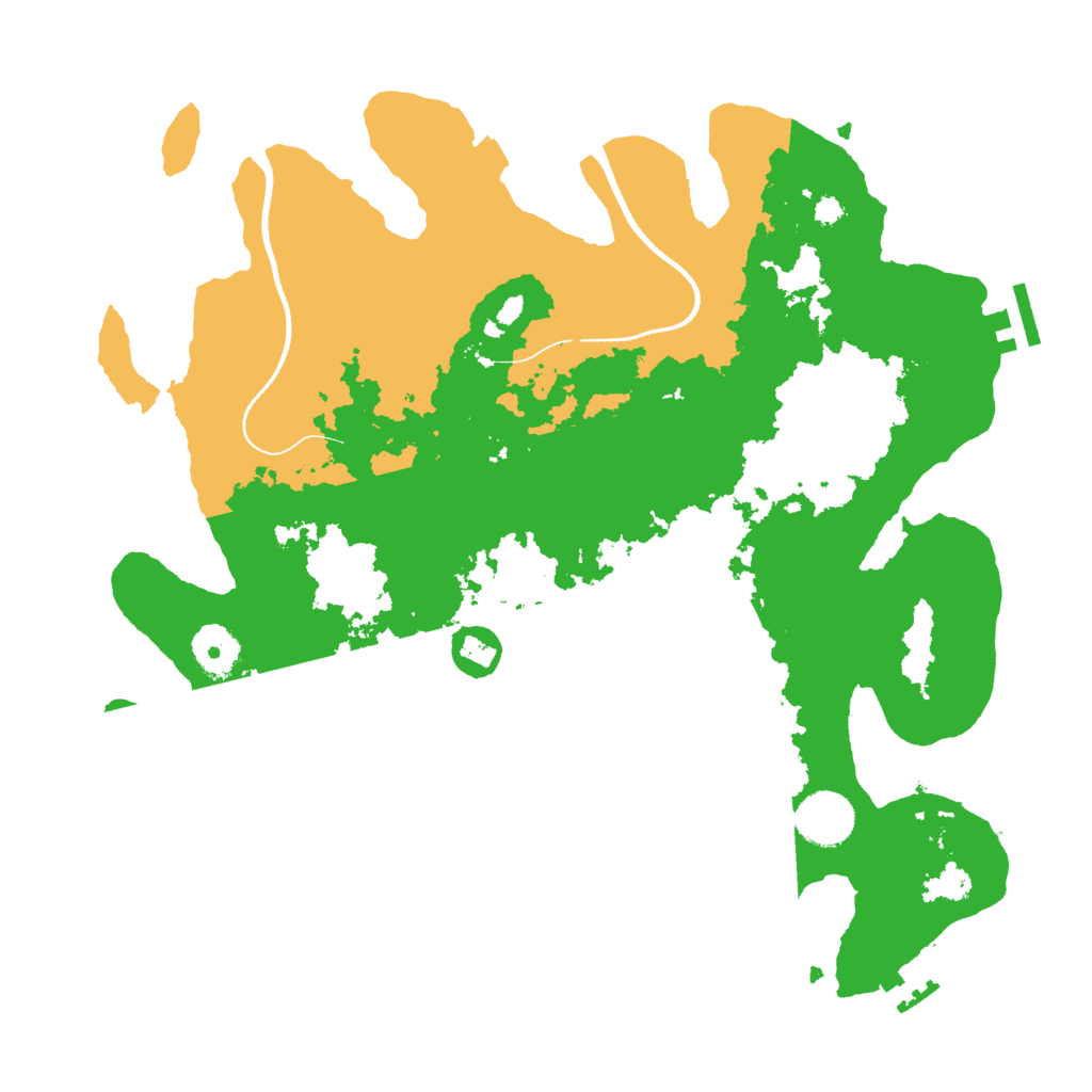 Biome Rust Map: Procedural Map, Size: 3500, Seed: 206493888