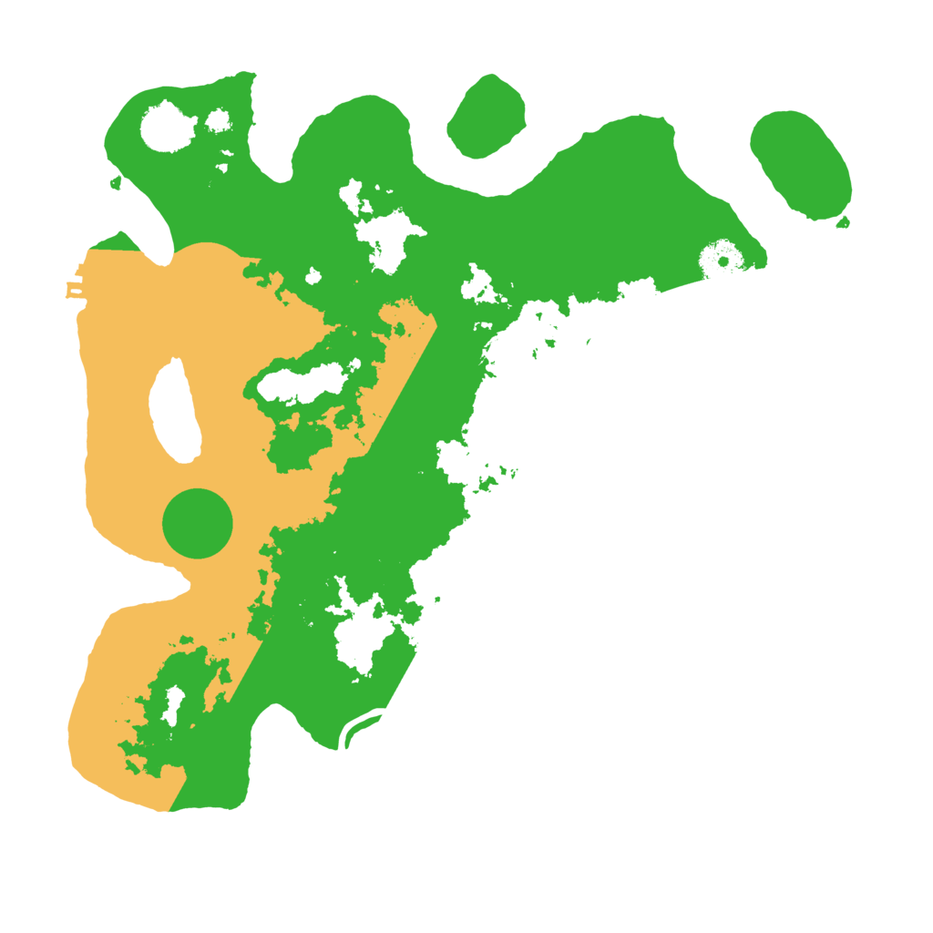 Biome Rust Map: Procedural Map, Size: 3500, Seed: 25597