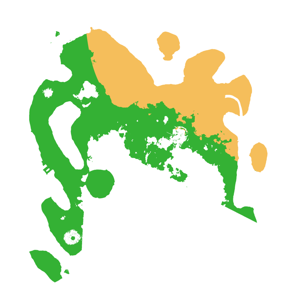 Biome Rust Map: Procedural Map, Size: 3000, Seed: 18859