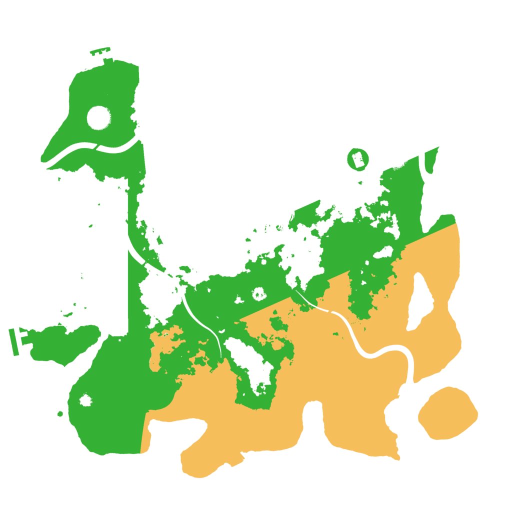 Biome Rust Map: Procedural Map, Size: 3800, Seed: 530734395