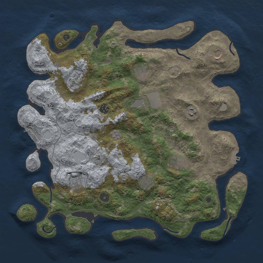 Procedural Map :: Rust Map :: Just-Wiped