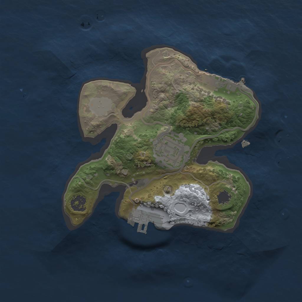 Rust Map: Procedural Map, Size: 1900, Seed: 56237, 8 Monuments