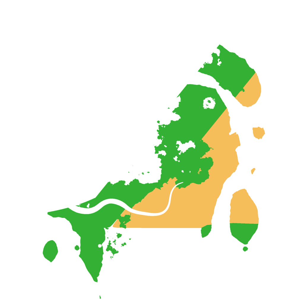 Biome Rust Map: Procedural Map, Size: 2500, Seed: 85105793