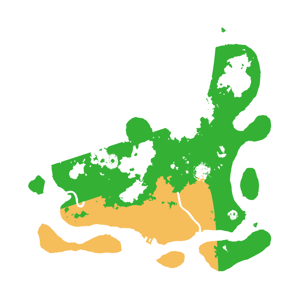 Biome Rust Map: Procedural Map, Size: 3200, Seed: 4077