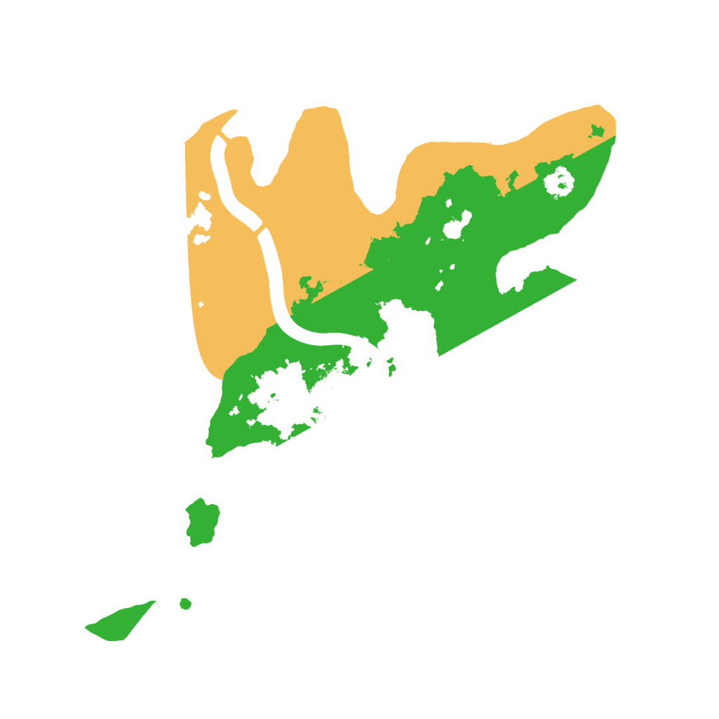 Biome Rust Map: Procedural Map, Size: 2500, Seed: 36500