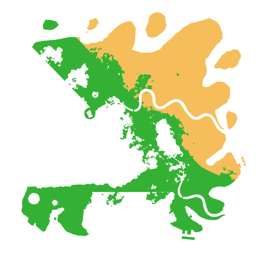 Biome Rust Map: Procedural Map, Size: 3999, Seed: 51212