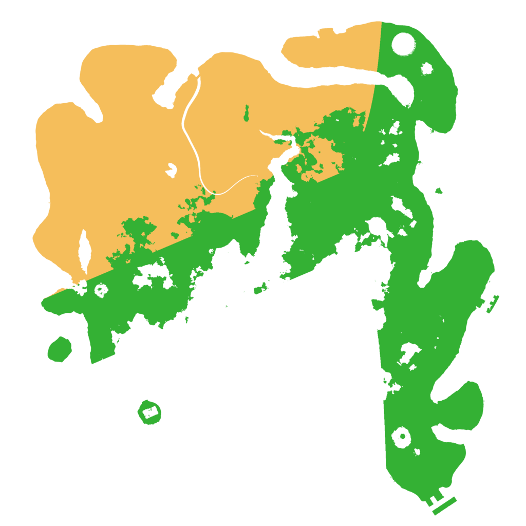 Biome Rust Map: Procedural Map, Size: 4000, Seed: 3453464