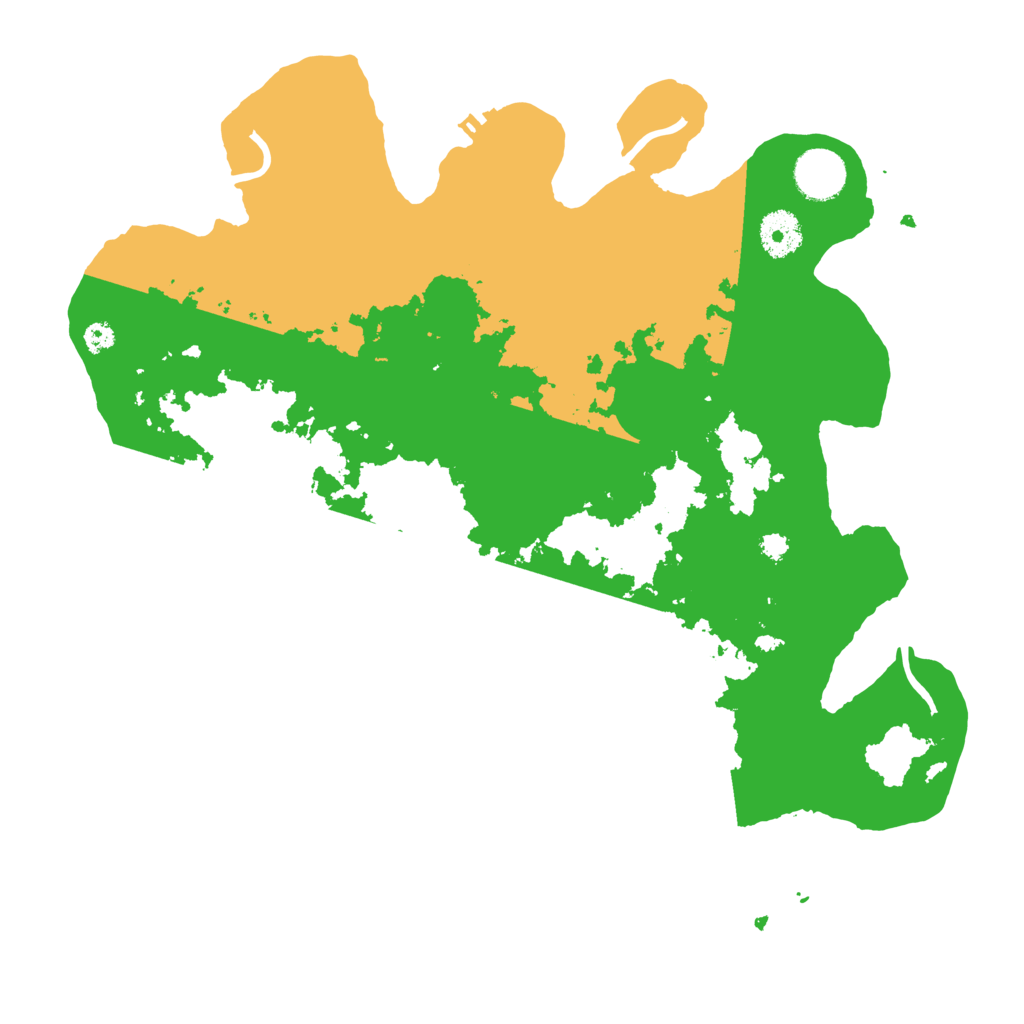 Biome Rust Map: Procedural Map, Size: 3500, Seed: 5421