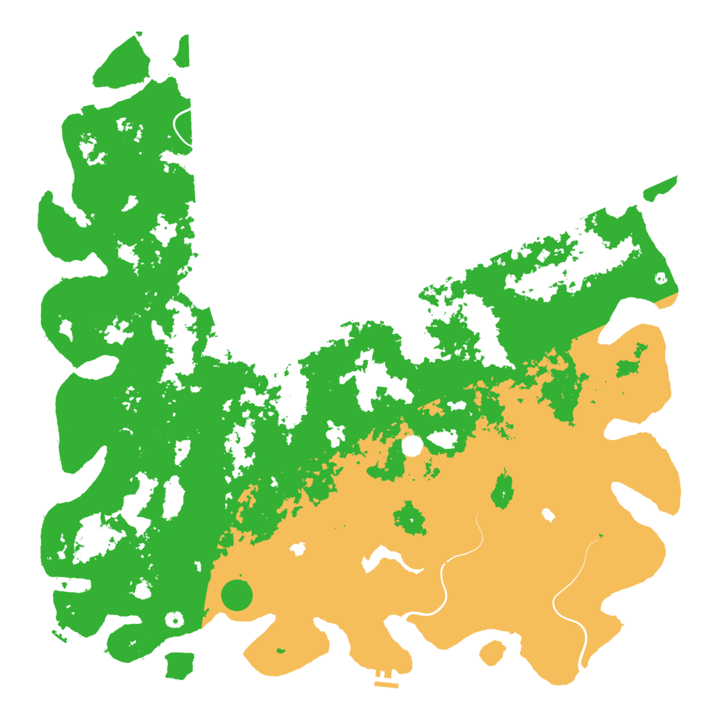 Biome Rust Map: Procedural Map, Size: 6000, Seed: 219370
