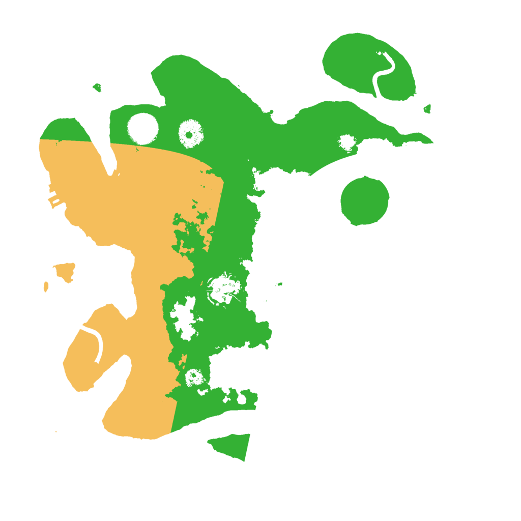 Biome Rust Map: Procedural Map, Size: 3000, Seed: 25098